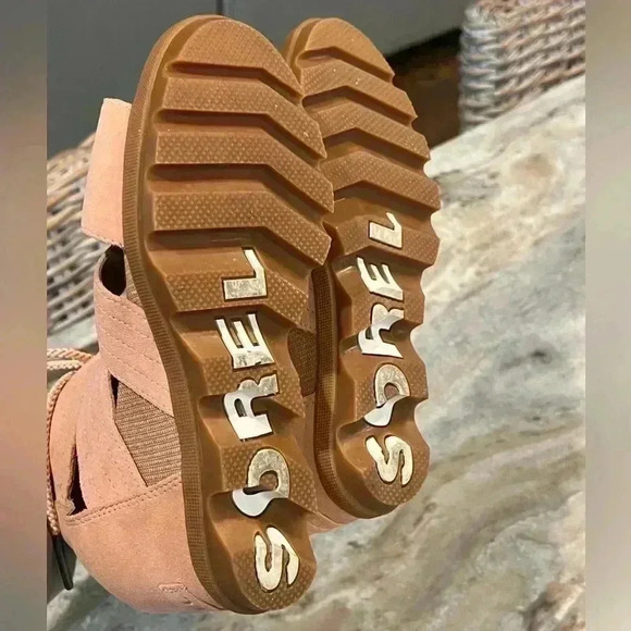 Women’s SOREL Joanie II Lace Casual Wedge Suede Sandal- Size 7 - Picture 5 of 8